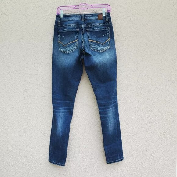 Women's Jeans BKE Payton Skinny MidRise Med Wash Stretch 28R - Picture 6 of 7